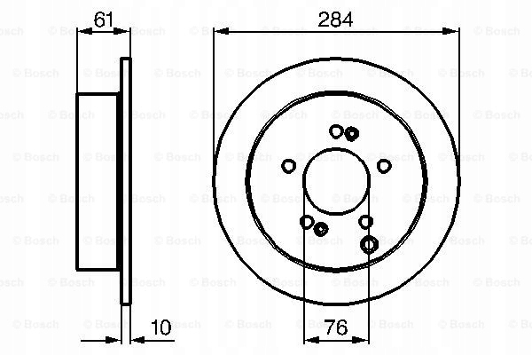 фото №3, Тормозные диски тормозные колодки задняя bosch kia sportage ii 2.0 141km