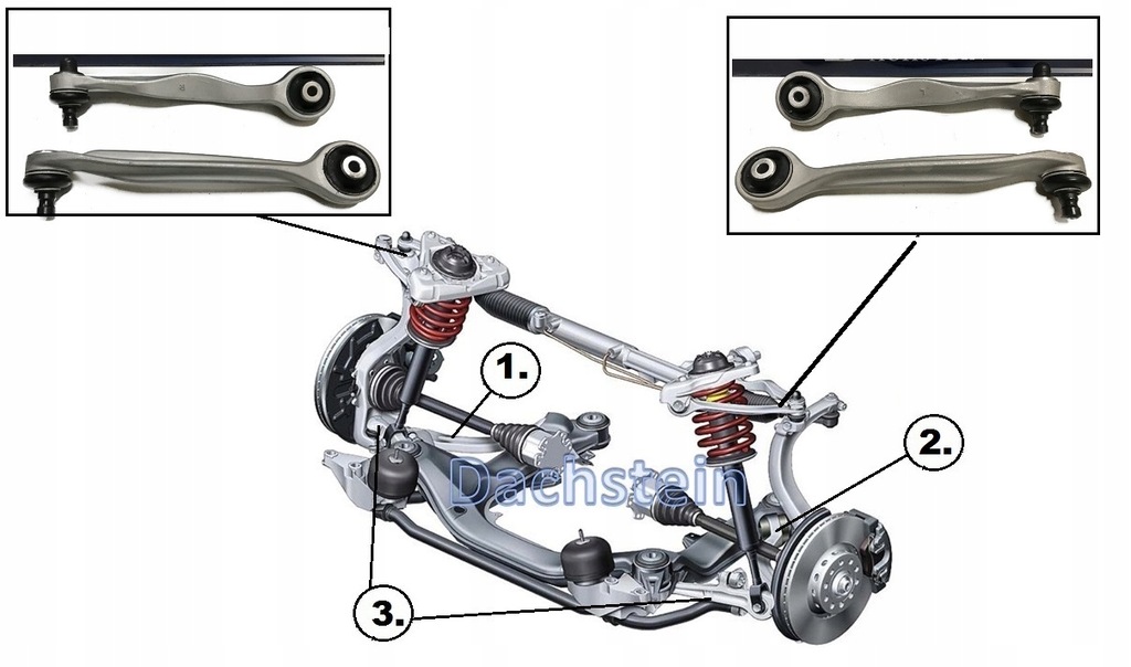 фото №7, Рычаг верхний рычаги верхний audi a4 b5 b6 b7 a6 c5 vw passat b5 b5 fl набор