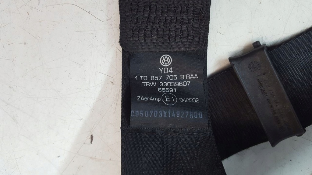 фото №9, Подушки безопасности air bag ремни датчик vw touran i