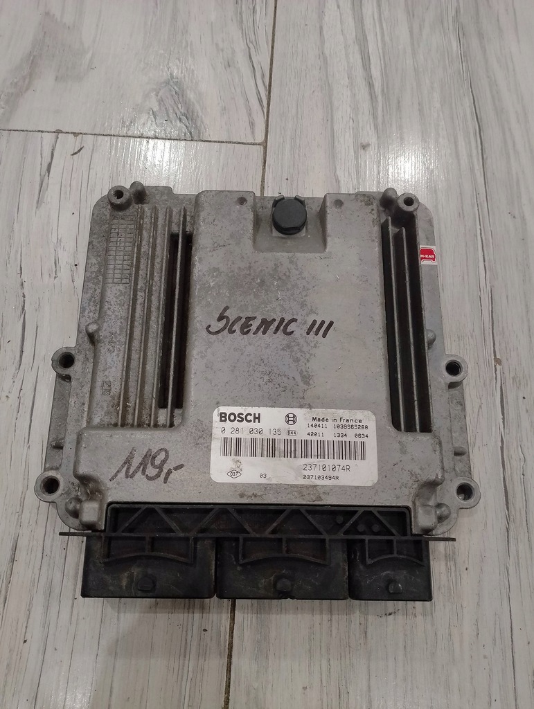 фото №1, Бортовой компьютер блок управления 237101074r 0281303135 renault scenic iii