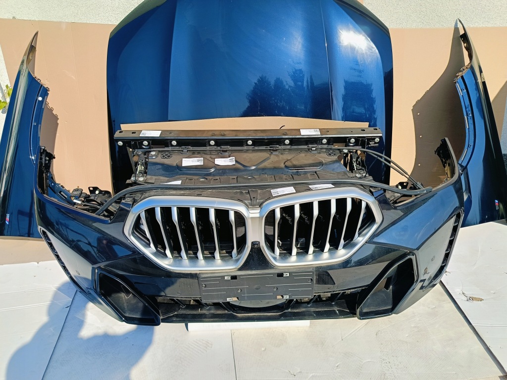 Комплект . перед bmw x6 g06 lci 416 карбон schwarz ideał! капот фары ремень крыло Недорого