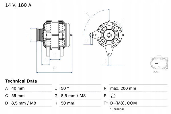 Генератор bosch 986 083 310 Цена