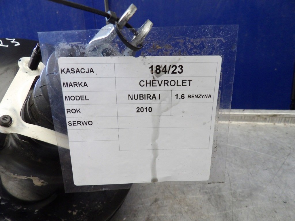 фото №4, Підсилювач гальм, насос chevrolet nubira i 1,6b