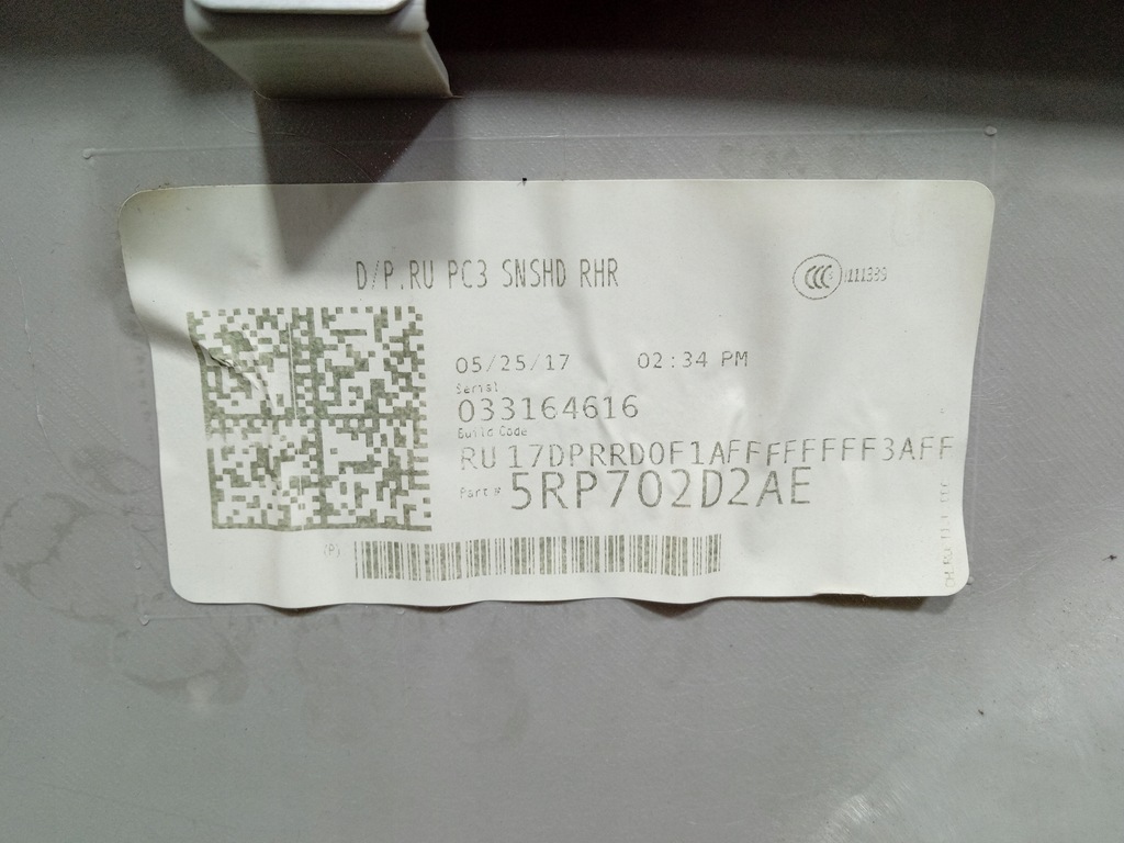 фото №7, Pacifica ii 16- обивка дверь раздвижных правая 5rp702d2ae