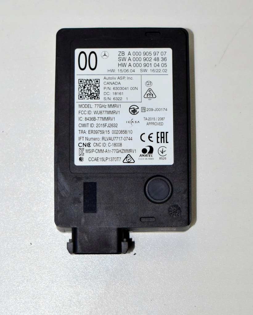 фото №1, Mercedes модуль distronic радар a0009059707