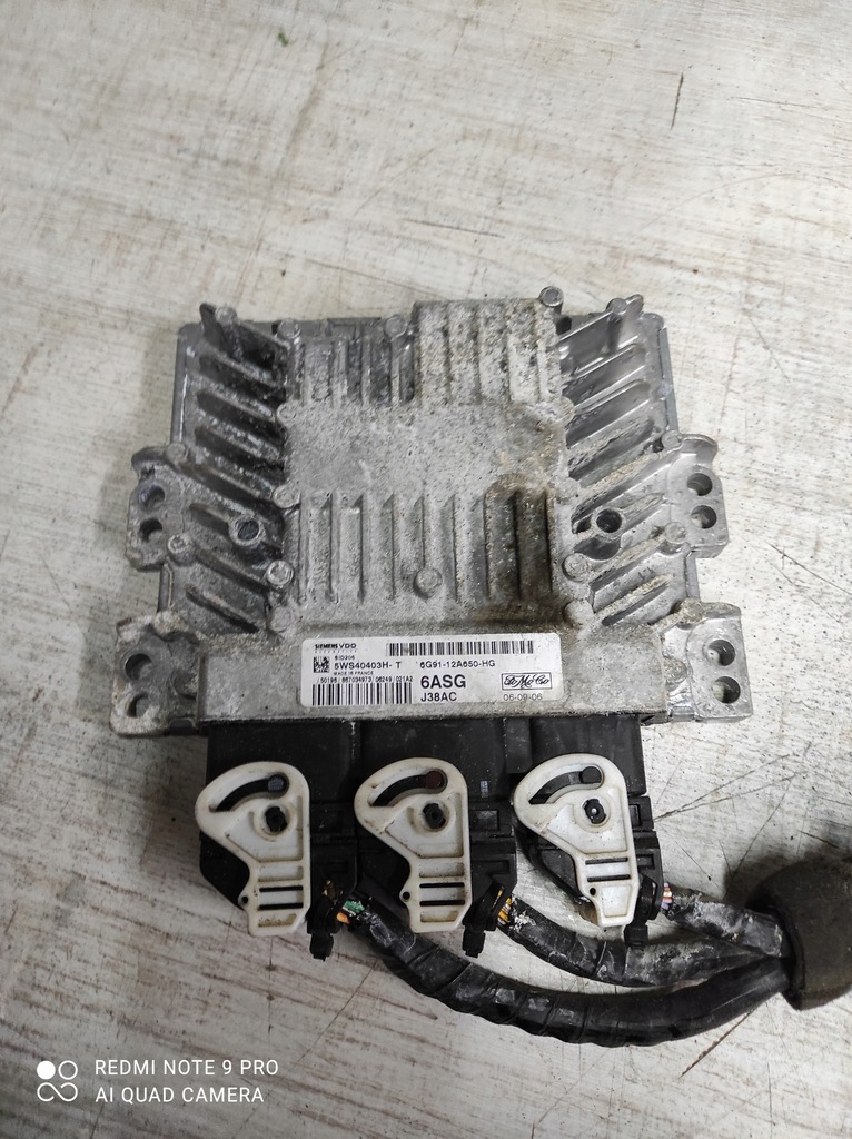 фото №1, Бортовой компьютер ford focus 1,8d 6g9112a650hg 5ws40403ht