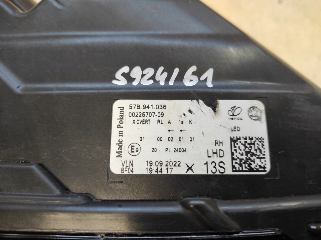 фото №10, Skoda karoq lift 21- лампа правая перед full led 57b941036