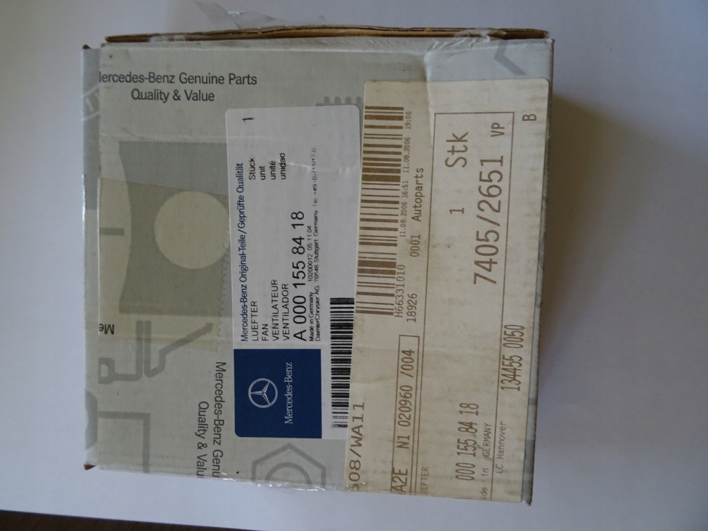 Вентилятор генератора mercedes a0001558418 Зі Шроту