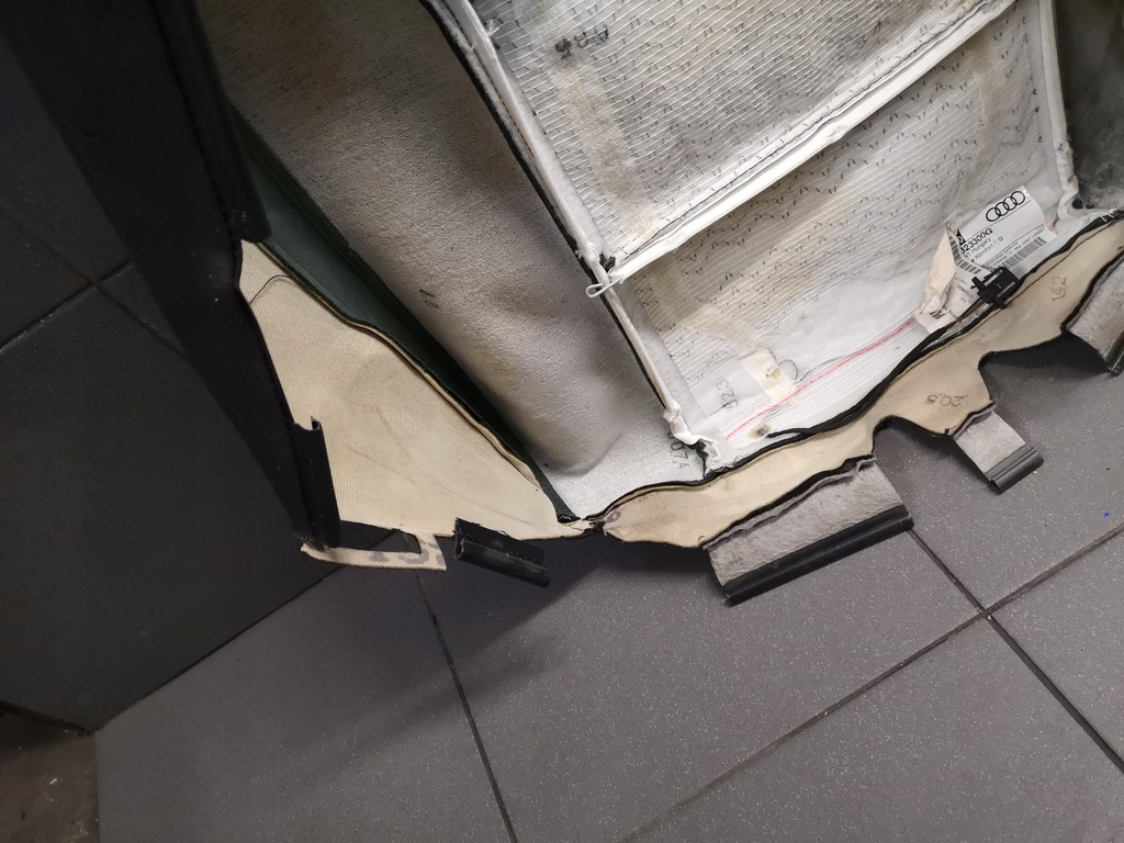 фото №14, Кожа спинка сиденье задняя правая czarna audi a8 d3