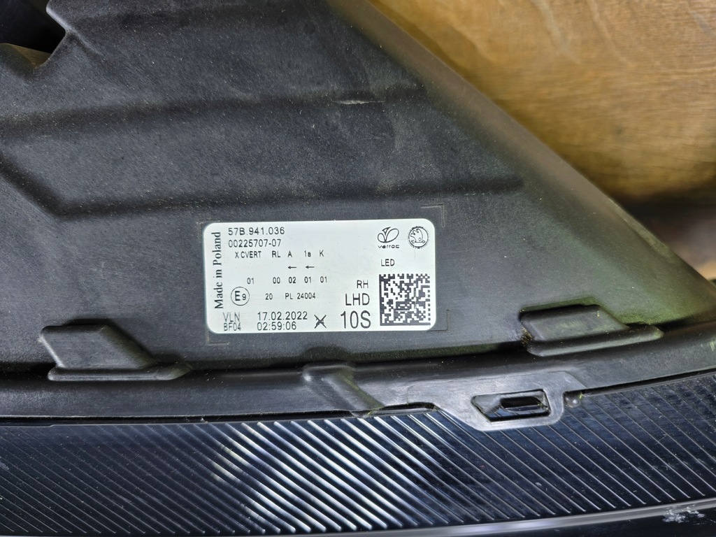 фото №10, Skoda karoq 57b lift лампа перед передня права crystal lighting 57b941036b