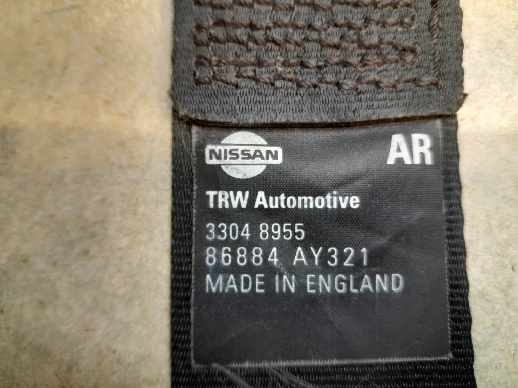 фото №11, Pas безпеки правий перед nissan micra k12 86