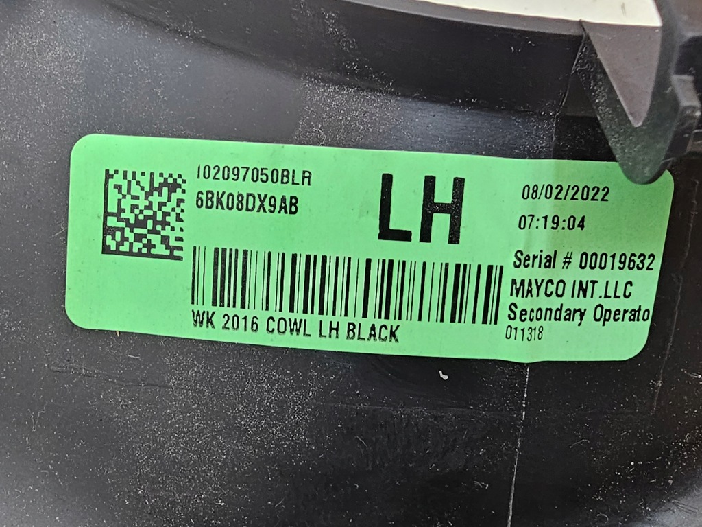 фото №11, Dodge durango lift 18- захист оздоблення поріг ліва 6bk08dx9ab usa