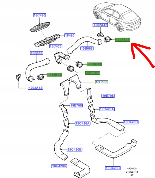 фото №1, Решётка обдув ford mondeo smax galaxy 2006-15