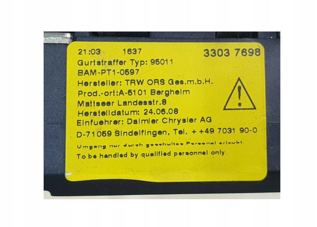 фото №3, Mercedes w221 pas безпеки правий задня