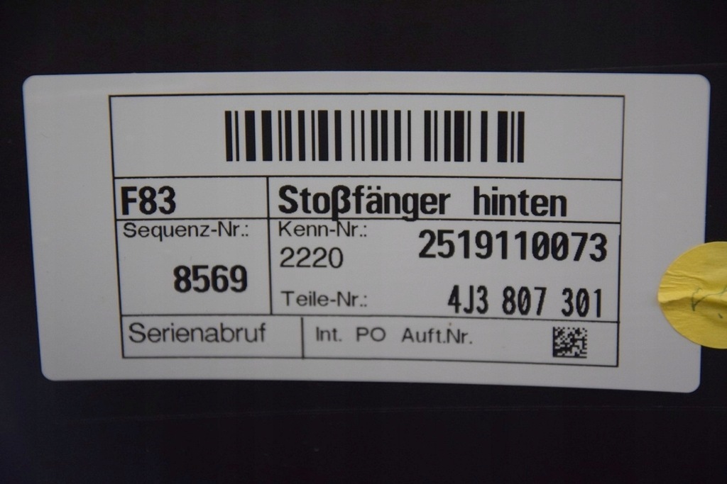 фото №13, Audi s e-tron gt 24-r. 4j3 задний бампер задняя 4j