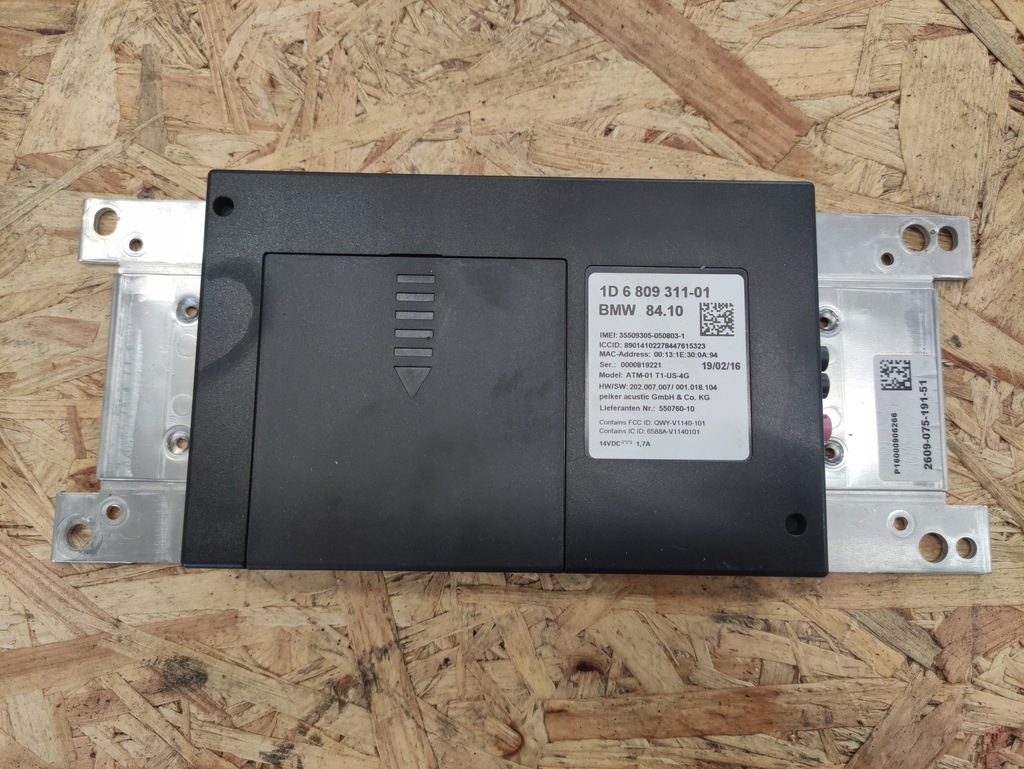 фото №1, Bmw 2 f22 2.0 245km usa telematics управление unit оригинальный номер 1d6809311