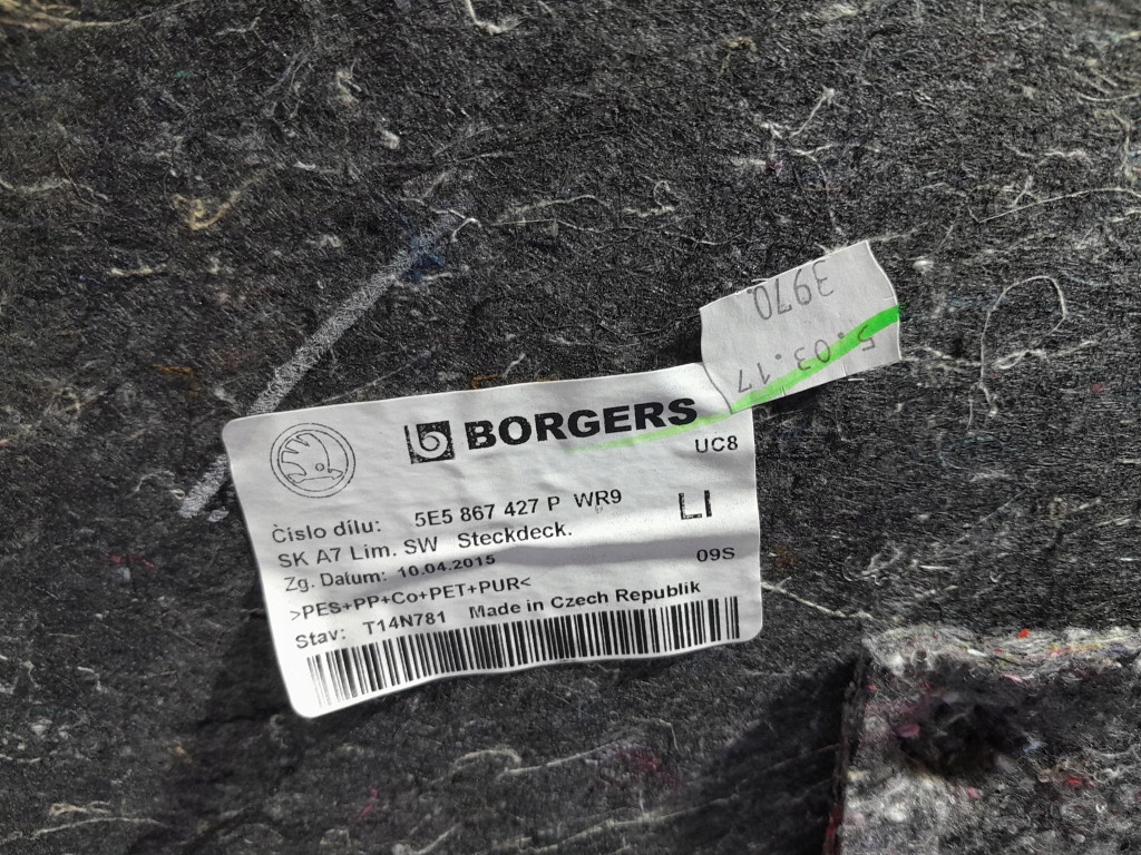 фото №13, Skoda octavia iii hb обшивка оббивка багажника ліва 5e5867427p