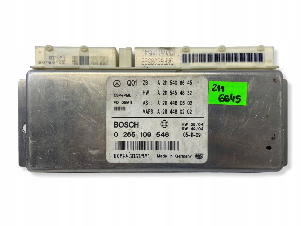 Купить Mercedes модуль бортовой компьютер блок управления esp a2115406645