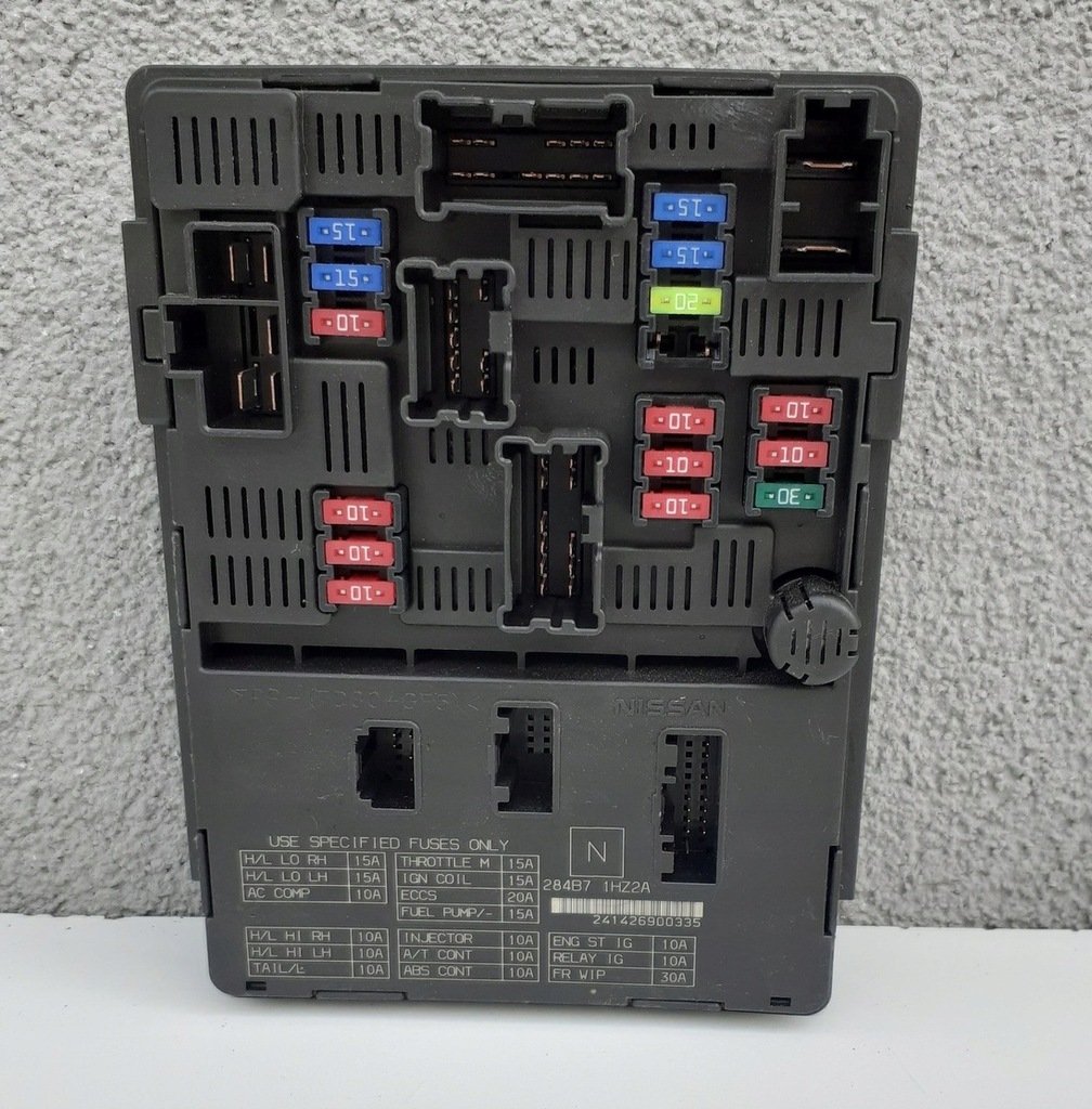 фото №1, Коробка модуль bsi 284b7 1hz2a nissan note ii e12