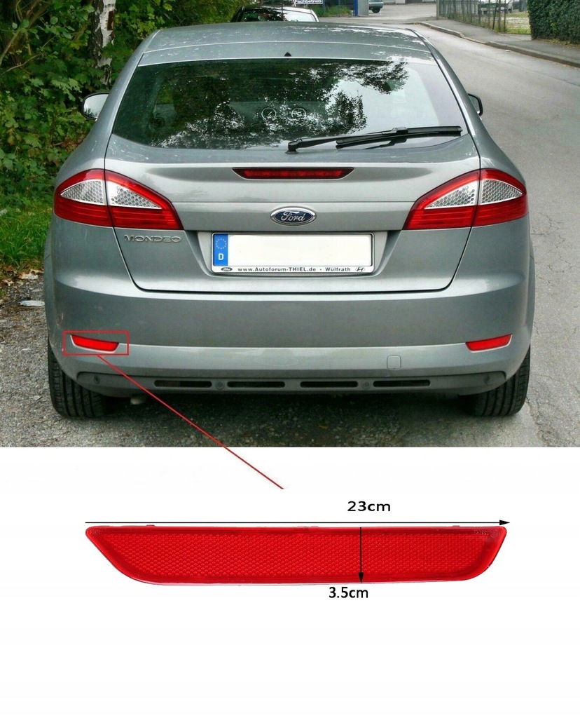 фото №3, Отражатель левый задняя ford mondeo 2007-2010
