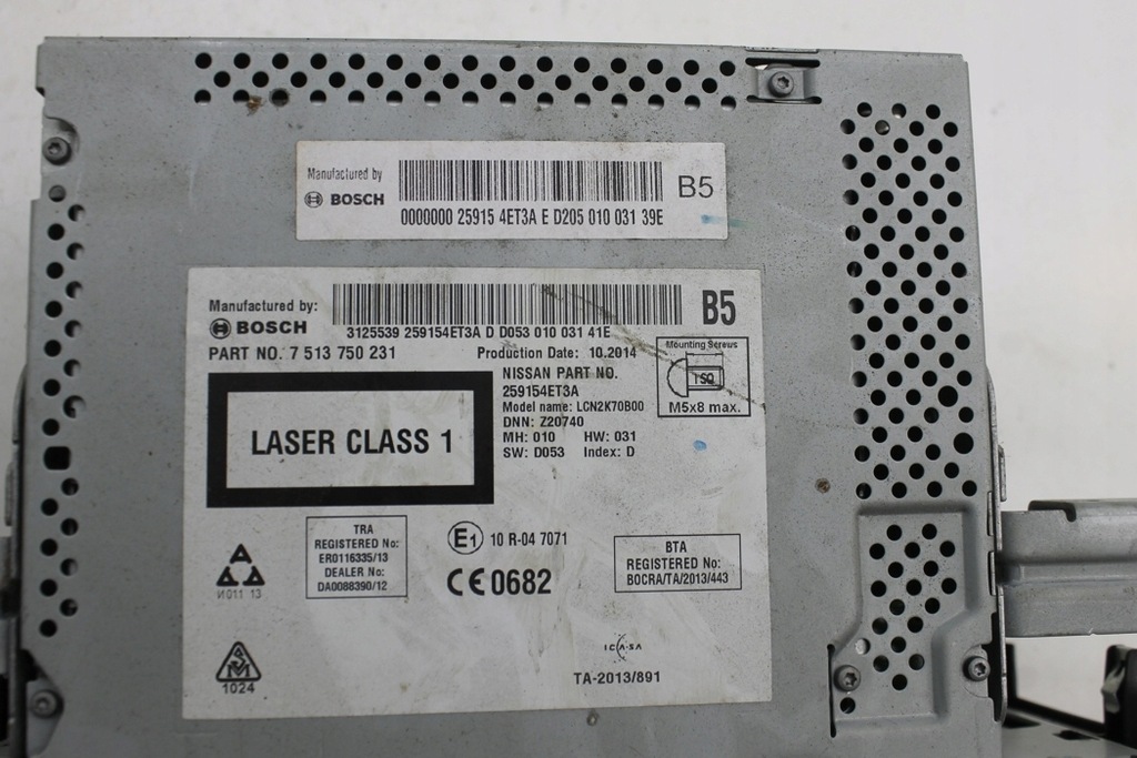 фото №7, Радио с навигация nissan qashqai ii j11, j11_ 259154et3a 2013