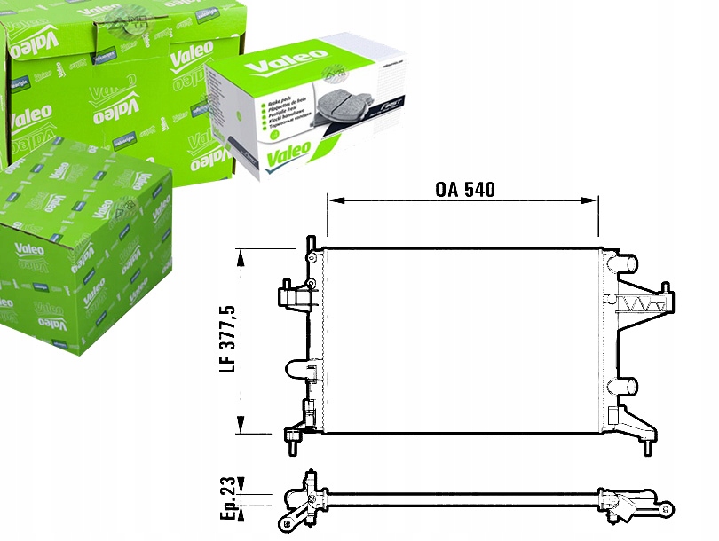 фото №1, Valeo радіатор opel corsa c 1,0-1,2 00-