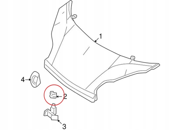 фото №3, Кронштейн ручка кришки капот smart fortwo 451 правий