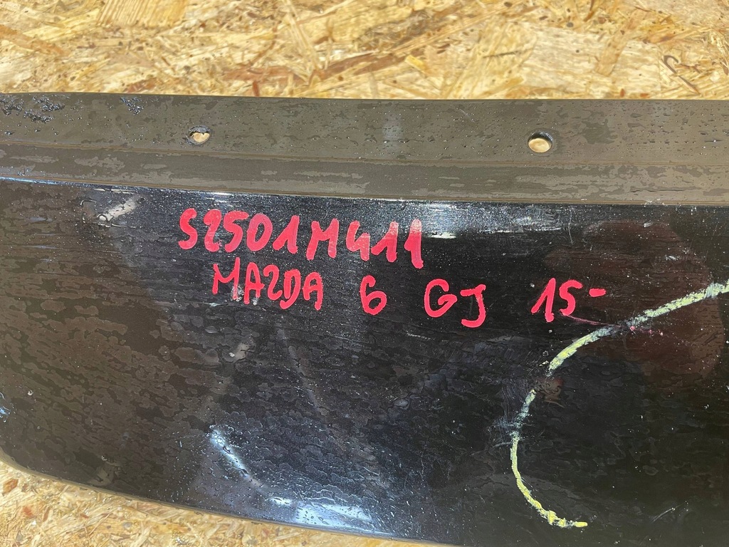 фото №10, Mazda 6 gj iii 3 lift 15-18 молдинг козырёк носик решетка бампера перед