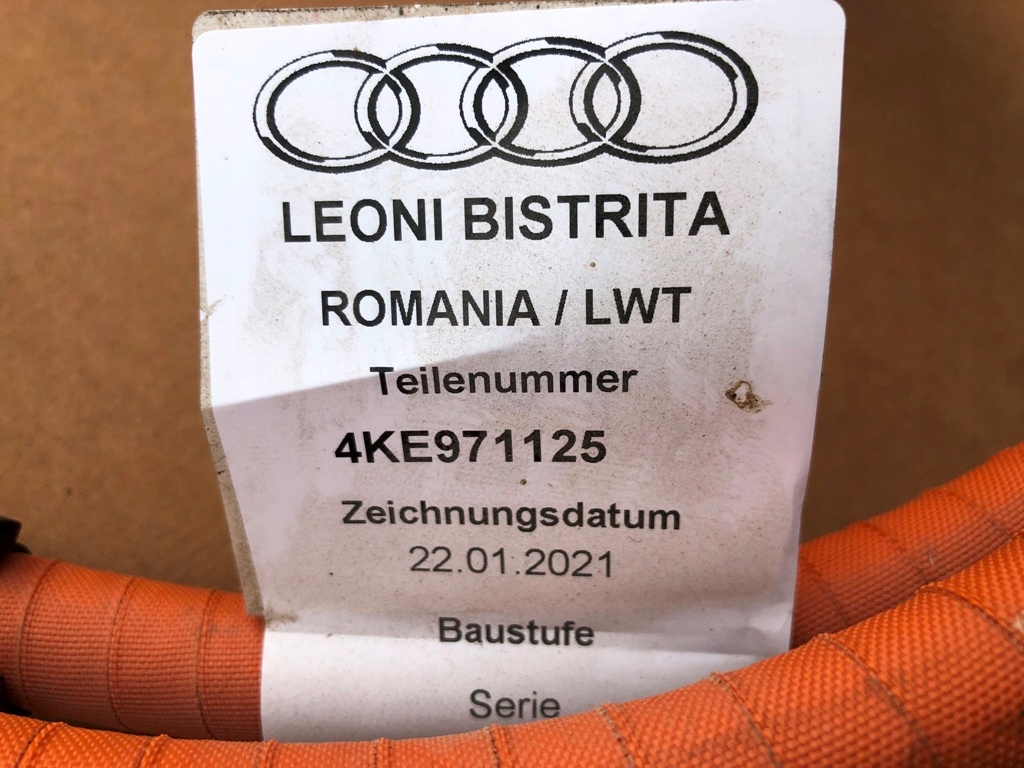 фото №11, Джгут трубопровід високовольтний. audi e-tron 50 4ke971125