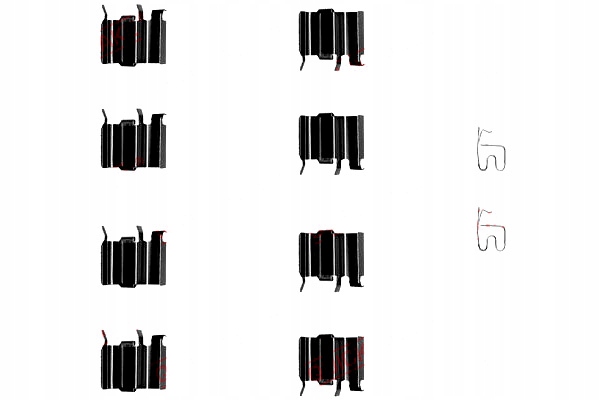 фото №2, Набір монтажний гальмівних колодок перед mazda mx-5 i mx-5 ii mx-5 iii rx-8