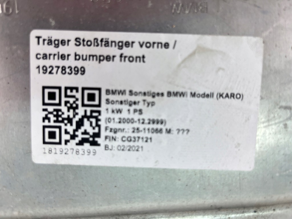 фото №14, Pas передній bmw ix i20 1kw 1ps