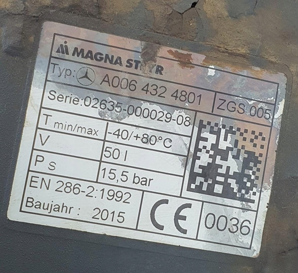 фото №5, Бак балон повітря mercedes actros mp4 a0064324801