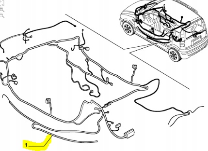 фото №9, Джгут електрична салону fiat panda оригінальний номер 51733660