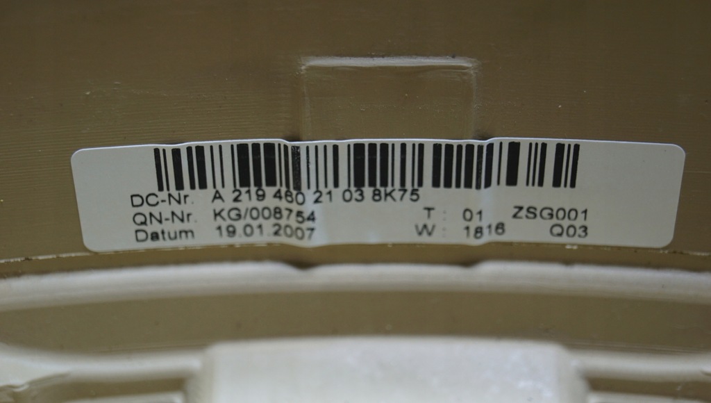 фото №15, Воздуховод mercedes cls w219 drewno светлая a2194602103