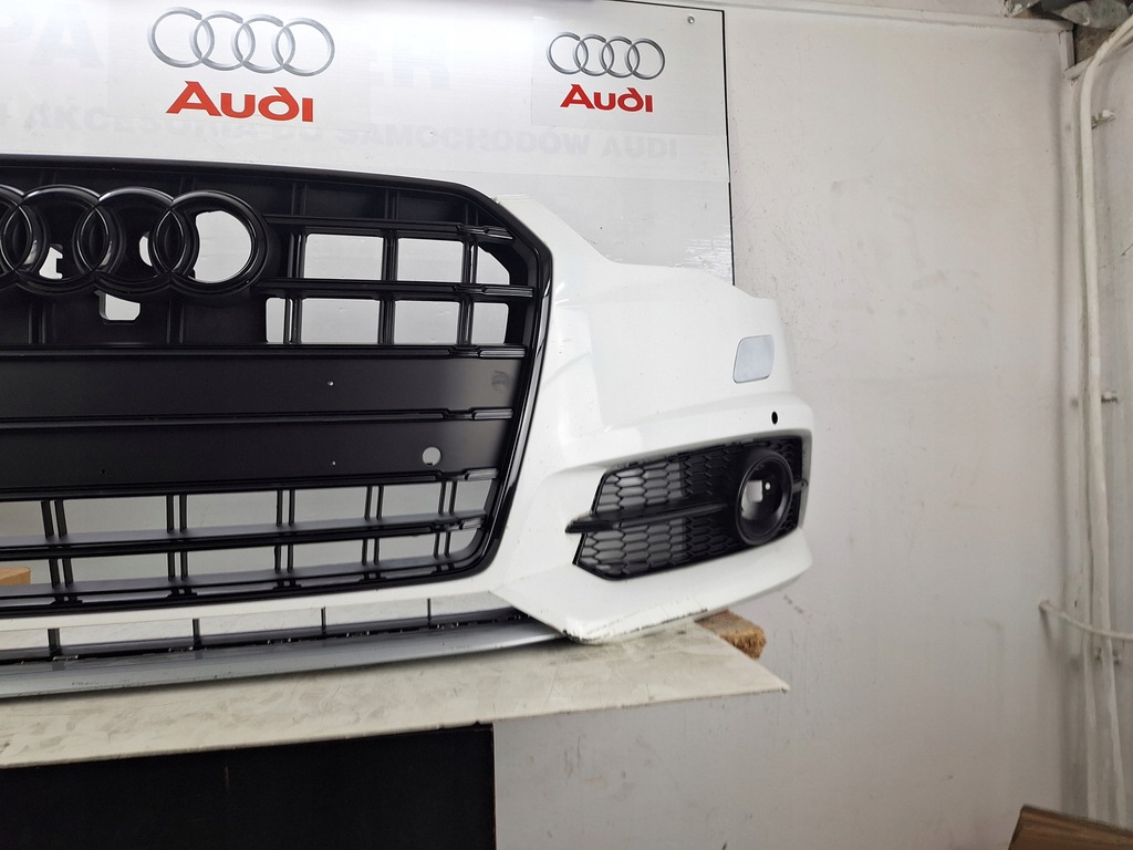 фото №6, Бампер audi s6 a6 s-line c7 4g 4g0 lift 2015-2018 решётка радиатора радары black-line