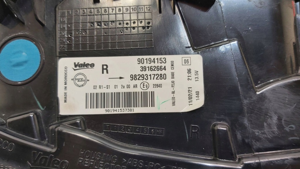 фото №7, Лампа задняя задняя правая opel corsa f 39162664