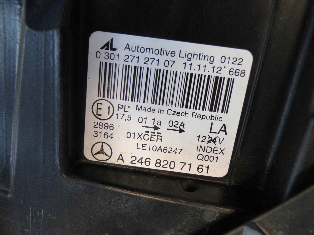 фото №11, Mercedes b klasa w246 246 лампа ліва bi-xenon