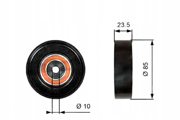 фото №10, Ролик micro-v напрямна gates suzuki baleno 1.8
