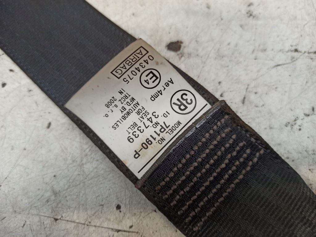 фото №10, Citroen c1 pas безпеки правий перед 7p1190-p l153004