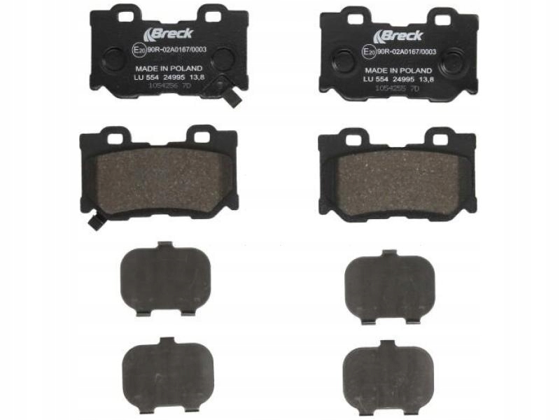 фото №1, Гальмівні колодки гальмівні задня breck 24995 00 554 00