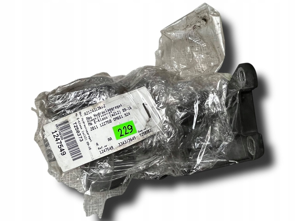 фото №10, Mercedes w207 e-klasa насос abs 0265236369 a2124313512 !j