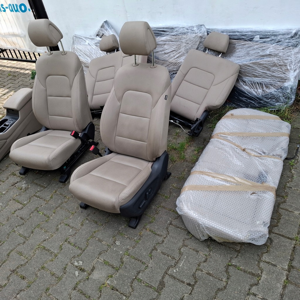 фото №12, Hyundai tucson ii 2 iii 3 15-20 комплект сидений кожа бежевые super состояние
