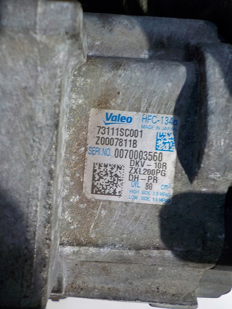 фото №7, Subaru forester iii 10r 2.0d 147km ee20z компрессор кондиционера 73111sc001