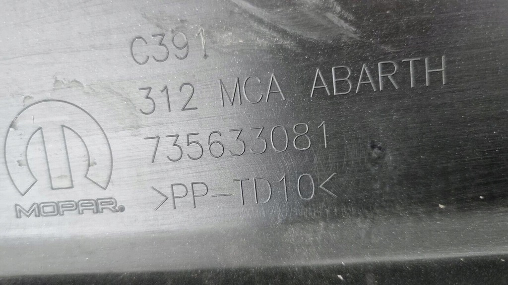 фото №11, Fiat 500 abarth 595 lift 2016- бампер задний задняя 735633081