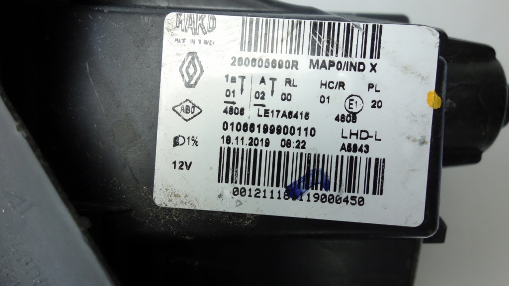 фото №9, Renault clio v 2019- full led лампа левый перед левая передняя 260605690r