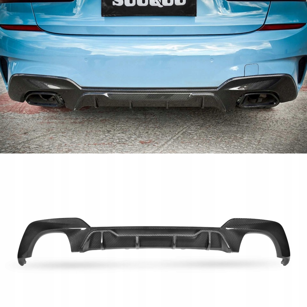 фото №1, Карбоновый диффузор bmw g20 m-performance стиль przedlift