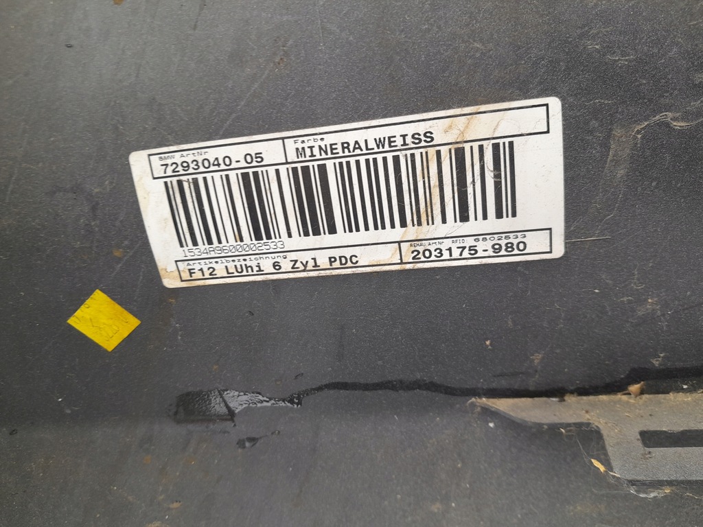 фото №8, Kompletny бампер pdc задня задній 7293040 bmw m6 6 f12 f13 12-