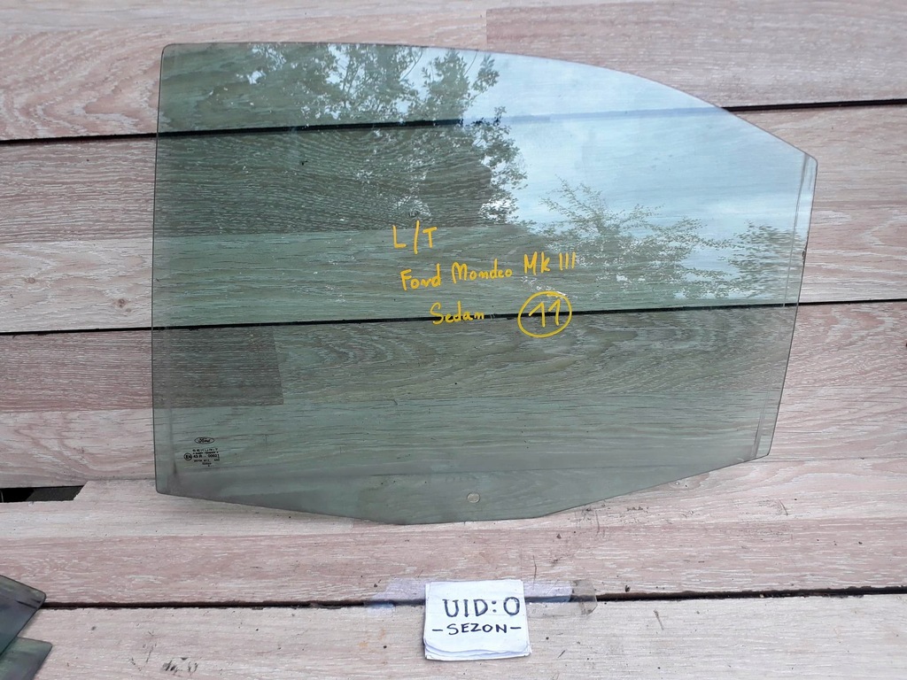 фото №1, Стекло боковая дверь левый задняя ford mondeo mk3 sedan