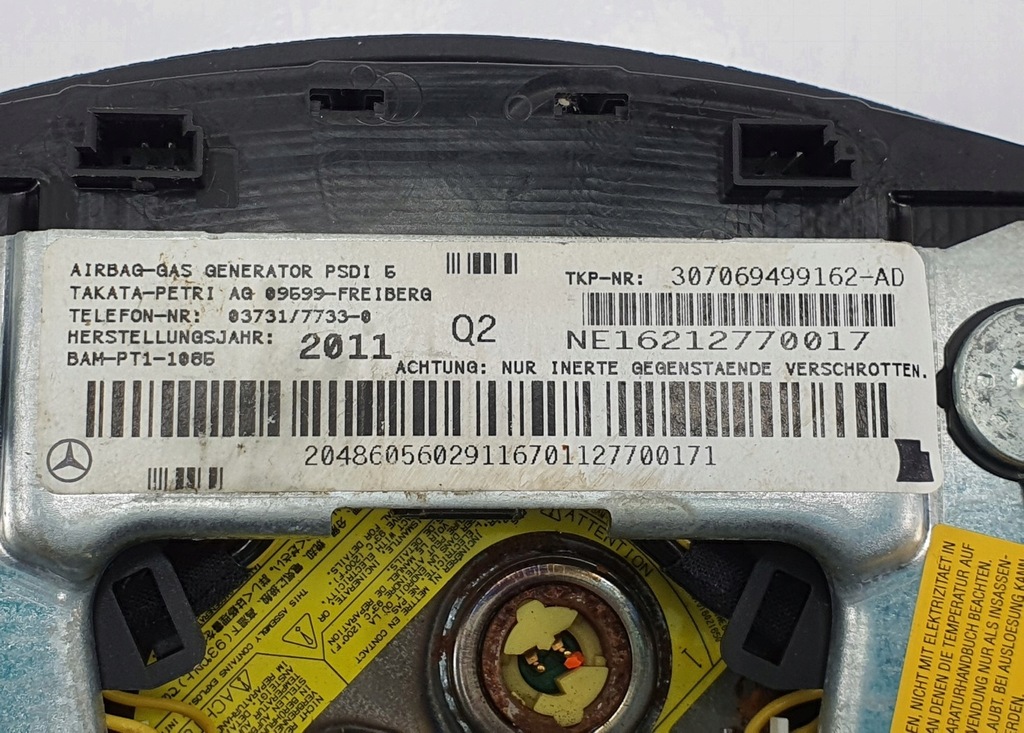 фото №12, Подушка подушка безопасности водителя mercedes glk x204