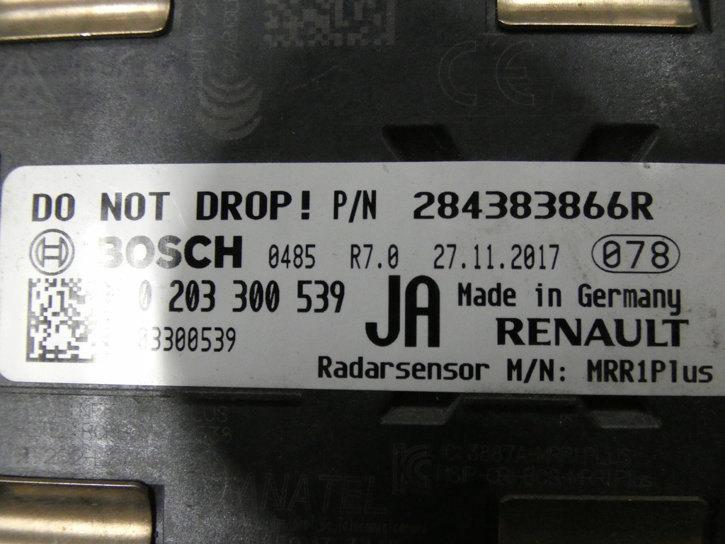 фото №7, Радар, датчик renault kadjar 284383866r